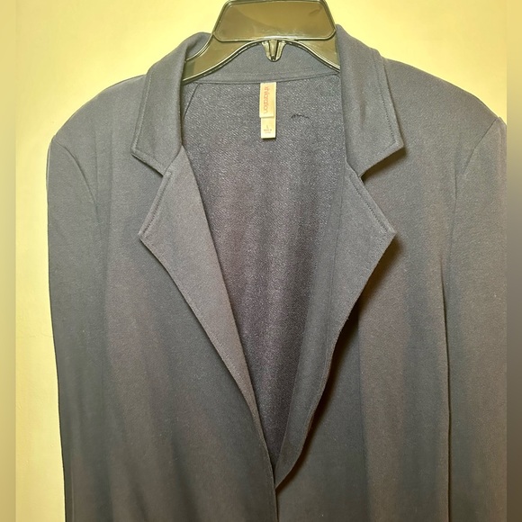 Xhilaration navy blue one button knit blazer Large - Picture 2 of 10